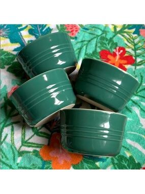🔥 Set of 4 LE CREUSET Ramekin- Green